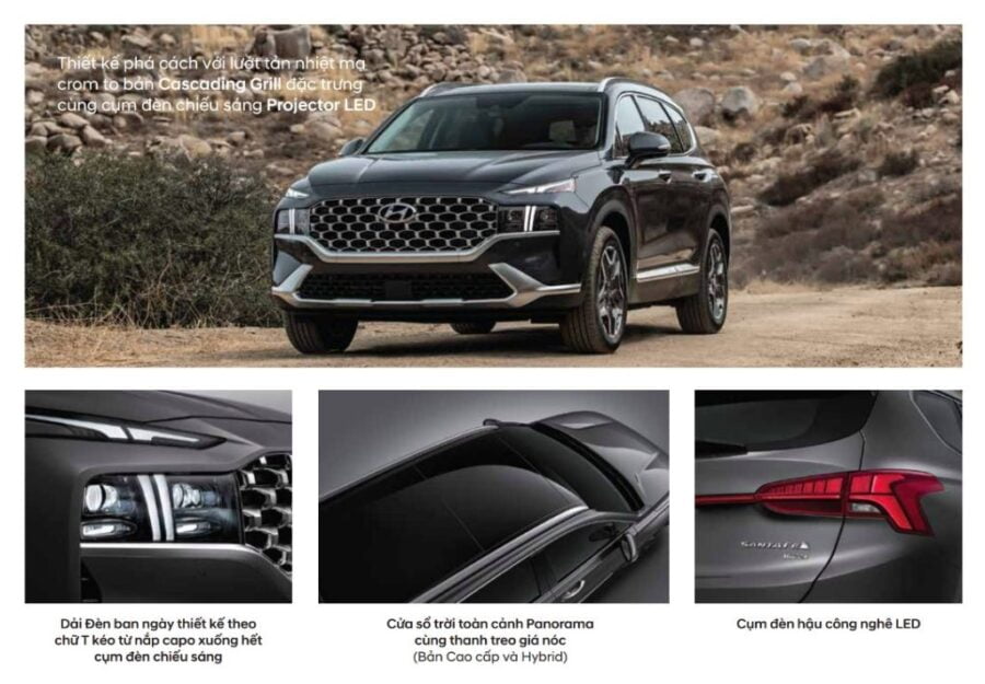 Đ&aacute;nh gi&aacute; xe Hyundai SantaFe Hybrid 2023: Cung c&acirc;́p th&ecirc;m sự lựa chọn cho khách hàng, phù hợp xu hướng tương lai